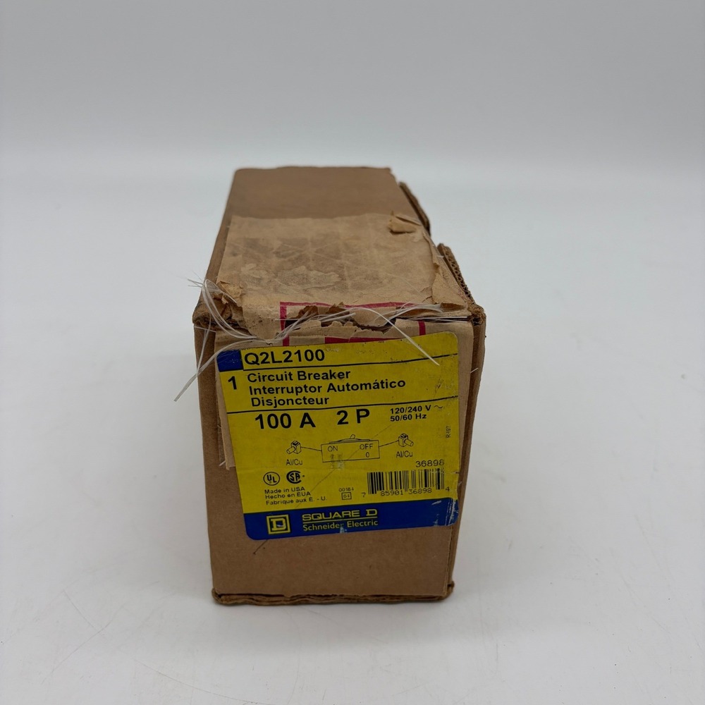 Square D Q2L2100 Circuit Breaker 100A 2 Pole 120/240V PowerPact Q-Frame 100 Amp
